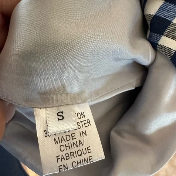 NWOT Blue/Grey Plaid Blazer Small - Picture 4 of 4
